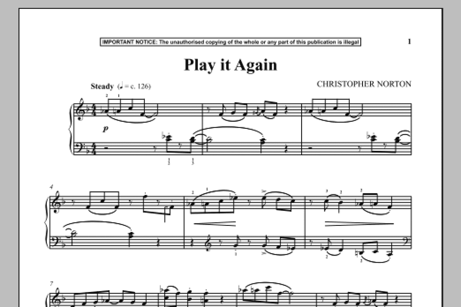 Play It Again (Piano Solo)