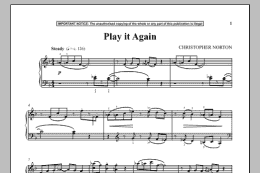 page one of Play It Again (Piano Solo)