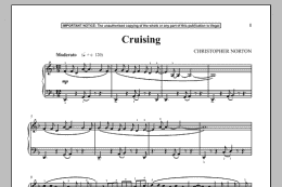 page one of Cruising (Piano Solo)