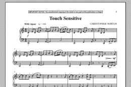 page one of Touch Sensitive (Piano Solo)