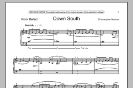 page one of Down South (Piano Solo)