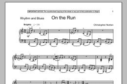 page one of On The Run (Piano Solo)
