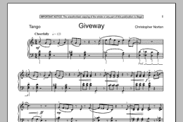 page one of Giveway (Piano Solo)
