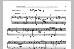 page one of A Spy Story (Piano Solo)