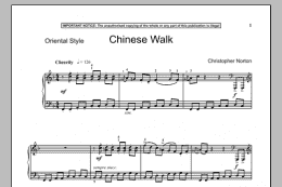 page one of Chinese Walk (Piano Solo)