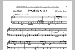 page one of Metal Merchant (Piano Solo)