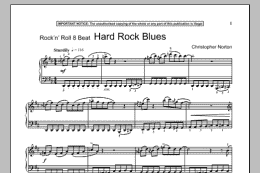 page one of Hard Rock Blues (Piano Solo)