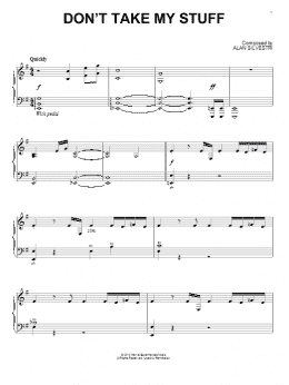 page one of Don't Take My Stuff (from The Avengers) (Piano Solo)