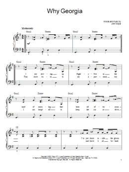 page one of Why Georgia (Easy Piano)