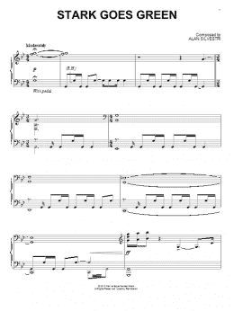 page one of Stark Goes Green (from The Avengers) (Piano Solo)