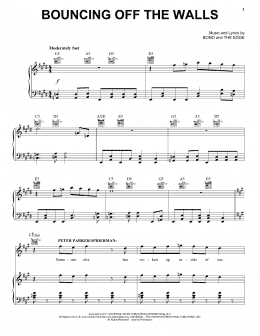 page one of Bouncing Off The Walls (Piano, Vocal & Guitar Chords (Right-Hand Melody))