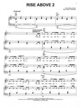 page one of Rise Above 2 (Piano, Vocal & Guitar Chords (Right-Hand Melody))