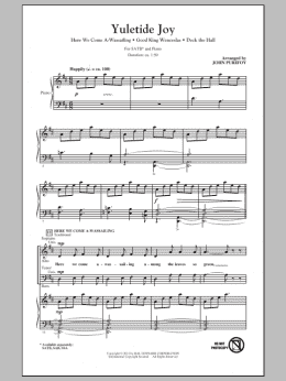 page one of Yuletide Joy (Medley) (SATB Choir)