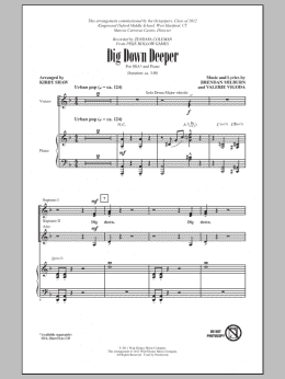 page one of Dig Down Deeper (SSA Choir)