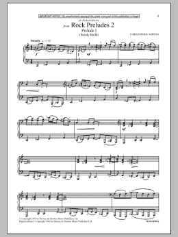 page one of Prelude I (Sturdy Build) (from Rock Preludes 2) (Piano Solo)