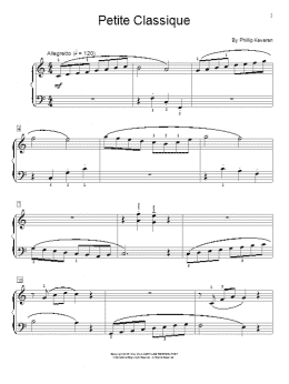 page one of Petite Classique (Educational Piano)