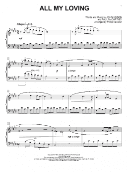 page one of All My Loving [Classical version] (arr. Phillip Keveren) (Piano Solo)