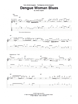 page one of Dengue Woman Blues (Guitar Tab)