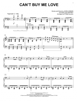 page one of Can't Buy Me Love [Classical version] (arr. Phillip Keveren) (Piano Solo)