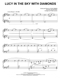 page one of Lucy In The Sky With Diamonds [Classical version] (arr. Phillip Keveren) (Piano Solo)