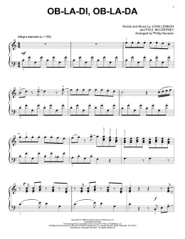 page one of Ob-La-Di, Ob-La-Da [Classical version] (arr. Phillip Keveren) (Piano Solo)