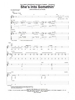 page one of She's Into Something (Guitar Tab)