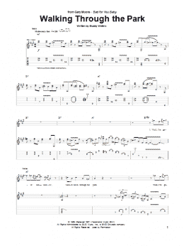 page one of Walking Through The Park (Guitar Tab)