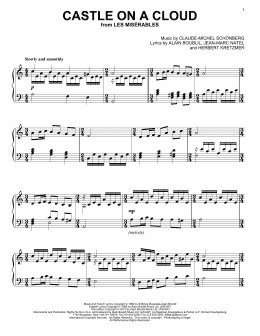page one of Castle On A Cloud (Piano Solo)