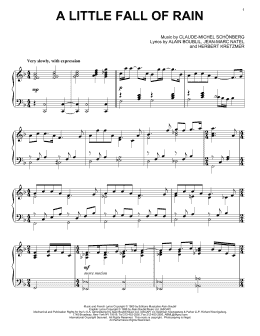 page one of A Little Fall Of Rain (Piano Solo)
