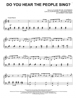 page one of Do You Hear The People Sing? (Piano Solo)