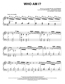 page one of Who Am I? (Piano Solo)
