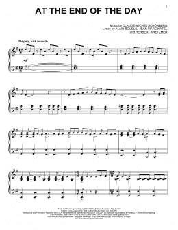 page one of At The End Of The Day (Piano Solo)