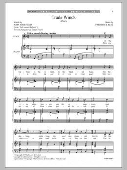 page one of Trade Winds (Alizes) (Piano & Vocal)