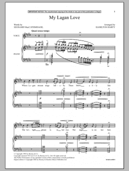 page one of My Lagan Love (Piano & Vocal)