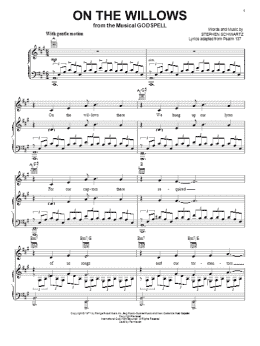 page one of On The Willows (Piano, Vocal & Guitar Chords (Right-Hand Melody))