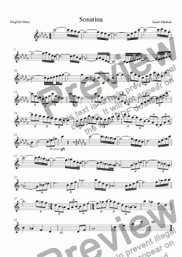 page one of Petite Sonatinas De Noel Pour Mes Amis - English Horn