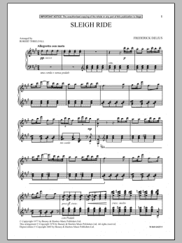 page one of Sleigh Ride (Piano Solo)
