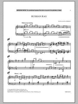 page one of Russian Rag (Piano Solo)