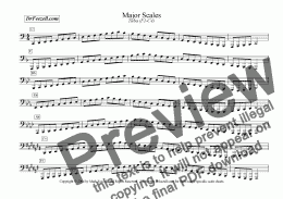 page one of Major/Minor Scales: Tuba MULTIPACK