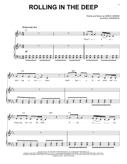page one of Rolling In The Deep (Piano & Vocal)