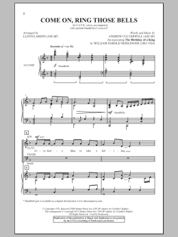 page one of Come On, Ring Those Bells (SATB Choir)
