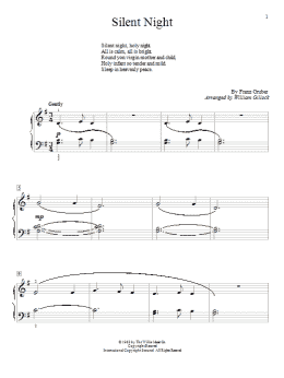 page one of Silent Night (Educational Piano)
