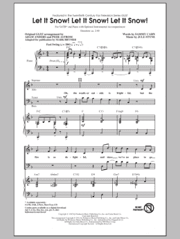 page one of Let It Snow! Let It Snow! Let It Snow! (arr. Mark Brymer) (SATB Choir)
