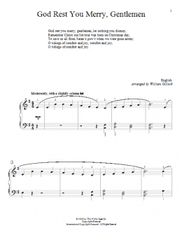 page one of God Rest You Merry, Gentlemen (Educational Piano)
