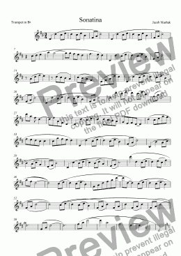 page one of Petite Sonatinas De Noel Pour Mes Amis - Trumpet