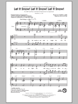 page one of Let It Snow! Let It Snow! Let It Snow! (arr. Mark Brymer) (SAB Choir)