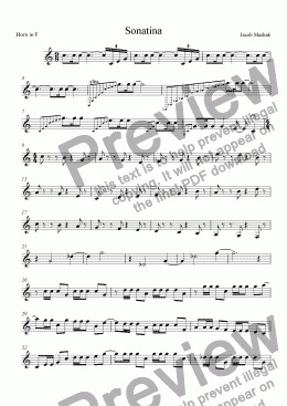 page one of Petite Sonatinas De Noel Pour Mes Amis - French Horn