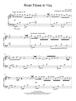 page one of River Flows In You (Educational Piano)