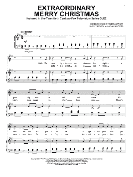 page one of Extraordinary Merry Christmas (Piano, Vocal & Guitar Chords (Right-Hand Melody))