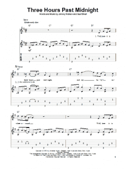 page one of Three Hours Past Midnight (Solo Guitar)